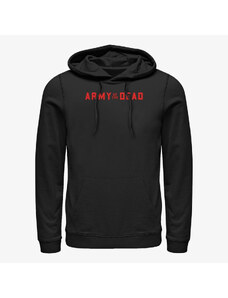 Hanorac pentru bărbați Merch Netflix Army Of The Dead - Red Logo Unisex Hoodie Black