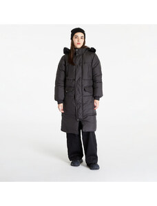 Jachetă cu puf pentru femei Urban Classics Ladies Oversize Faux Fur Puffer Coat Black/ Black