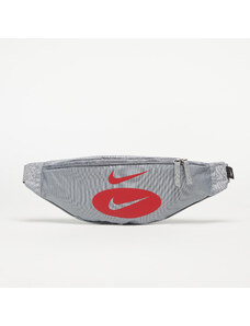 Borsetă Nike Heritage Hip Pack Particle Grey/ University Red