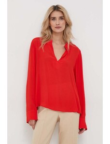 Tommy Hilfiger bluza femei, culoarea rosu, neted