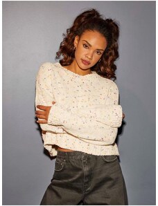 Women's Cream Patterned Sweater ONLY Gracie - Women
