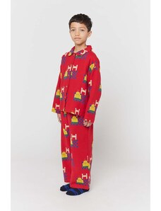 Bobo Choses pijama copii culoarea rosu, modelator
