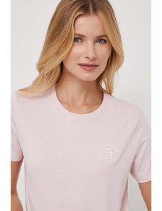 Tommy Hilfiger tricou femei, culoarea roz WW0WW40273