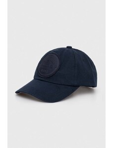 BOSS șapcă de baseball din bumbac culoarea bleumarin, cu imprimeu 50509029