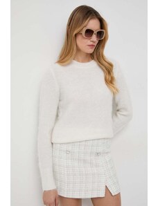 BOSS pulover de lână femei, culoarea bej, călduros 50505702