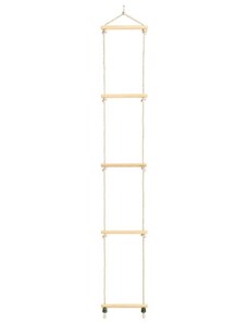 OrlandoKids Scara din franghie pentru copii, 30x168 cm, lemn masiv si PE