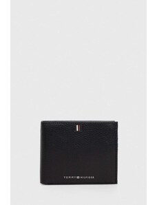 Tommy Hilfiger portofel de piele bărbați, culoarea negru AM0AM11856