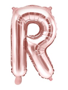 Partydeco Balon Folie Litera R Roz 35 cm