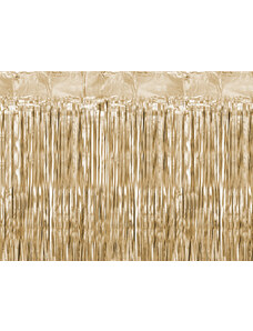 Partydeco Perdea decorativa, auriu, 90x250 cm