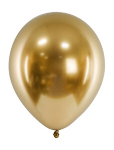 Partydeco Set 50 Baloane Latex Aurii Glossy, 30 cm