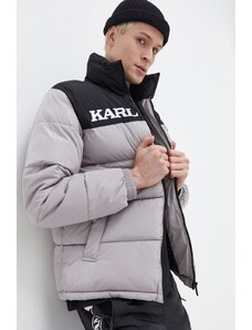 Karl Kani geaca barbati, culoarea gri, de iarna