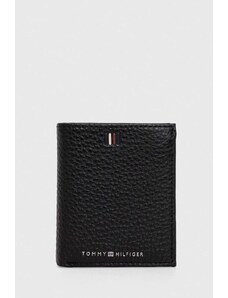 Tommy Hilfiger portofel de piele bărbați, culoarea negru AM0AM11851