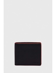 HUGO portofel de piele bărbați, culoarea negru 50511293