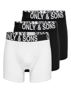 Only & Sons Boxeri 'FITZ' negru / alb