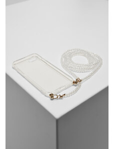 Urban Classics Accessoires Phone Case with Pearl Necklace I Phone 6/7/8 Transparent