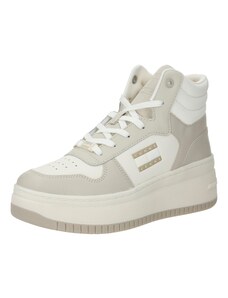 Tommy Jeans Sneaker înalt 'Retro Basket' bej / crem / alb