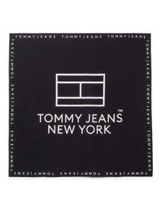 Tommy Jeans Fular negru / alb