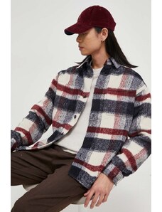 Les Deux jachetă cămașă din amestec de lână de tranzitie, oversize