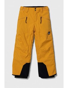 Quiksilver pantaloni copii culoarea galben
