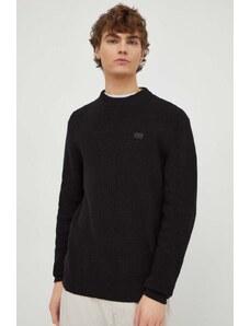 G-Star Raw pulover de bumbac culoarea negru