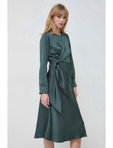 Marella rochie culoarea verde, mini, evazati