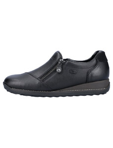 Pantofi dama, Rieker, 44265-00-Negru, casual, piele naturala, impermeabil, cu talpa joasa, negru (Marime: 40)