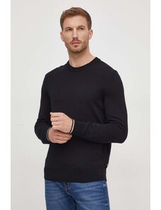 BOSS pulover de bumbac culoarea negru, light 50506024