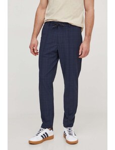 BOSS pantaloni bărbați, culoarea bleumarin, cu fason chinos 50509888