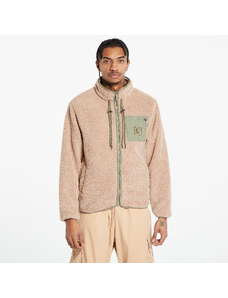 Jachetă pentru bărbați Karl Kani OG Teddy Trackjacket Sand/ Dusty Green