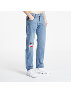 Blugi pentru bărbați Levi's Skate 501 Jeans Shredded Blue