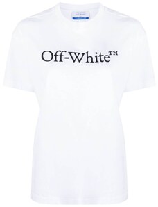 Off-White Bookish logo-print cotton T-shirt