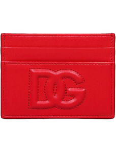 Dolce & Gabbana Port Card pentru Bărbați, Roșu, Piele, 2024