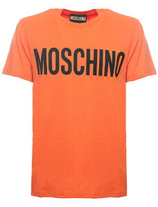 Moschino Tricou pentru Bărbați, Portocaliu, Bumbac, 2024, L S XL