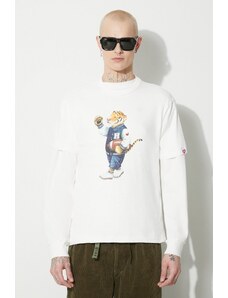 Human Made tricou din bumbac Graphic bărbați, culoarea alb, cu imprimeu, HM26TE001