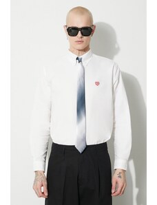 Human Made cămașă din bumbac Oxford B.D bărbați, culoarea alb, cu guler button-down, regular, HM26SH001