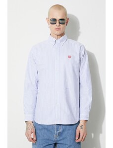 Human Made cămașă din bumbac Stripe B.D bărbați, cu guler button-down, regular, HM26SH002