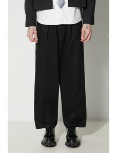 Human Made pantaloni Beach bărbați, culoarea negru, cu fit chinos, HM26PT001