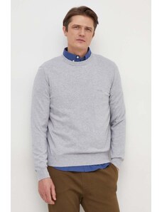 BOSS pulover de bumbac culoarea gri, light 50506023