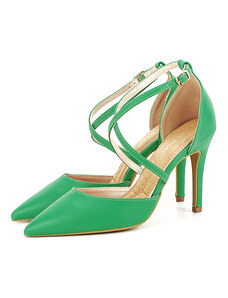 SOFILINE Pantofi verde crud cu toc cui Zoe 04