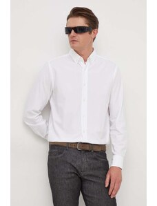 BOSS cămașă din bumbac bărbați, culoarea alb, cu guler button-down, regular 50508914