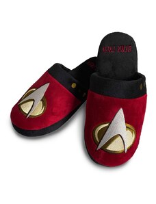 Groovy Papuci de casă pentru bărbați - Star Trek, roșii