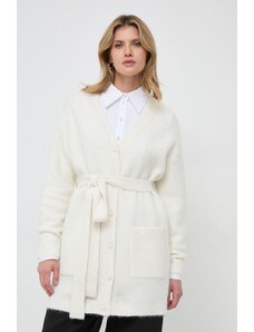 Custommade cardigan din lana culoarea bej
