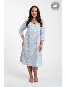 Italian Fashion Women's shirt Antonia 3/4 sleeve - blue print