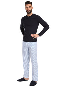 Pijamale pentru bărbați Tommy Hilfiger cu papuci multicolore în cutie cadou (UM0UM03025 0SO) M