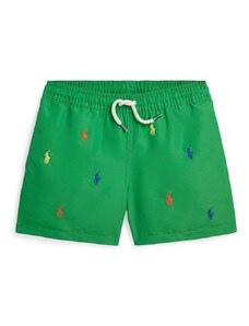 Polo Ralph Lauren pantaloni scurti de baie copii culoarea verde