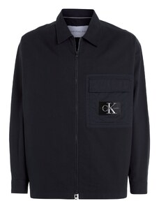 Calvin Klein Jeans Geacă de primăvară-toamnă negru / alb