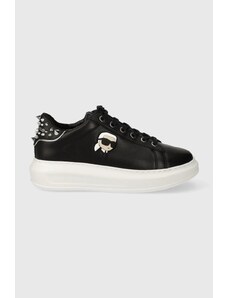 Karl Lagerfeld sneakers din piele KAPRI culoarea negru, KL62529N