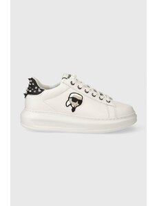 Karl Lagerfeld sneakers din piele KAPRI culoarea alb, KL62529N