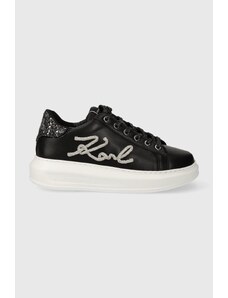 Karl Lagerfeld sneakers din piele KAPRI culoarea negru, KL62510G