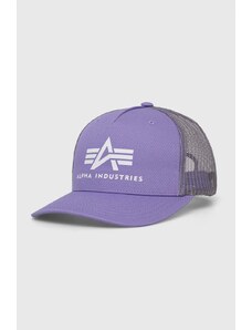 Alpha Industries șapcă culoarea negru, cu imprimeu